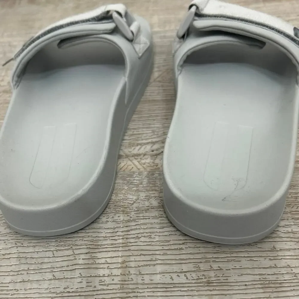 NOBULL Adjustable Slide Sandals Gray M10 W11.5 Sport Recovery Casual Unisex